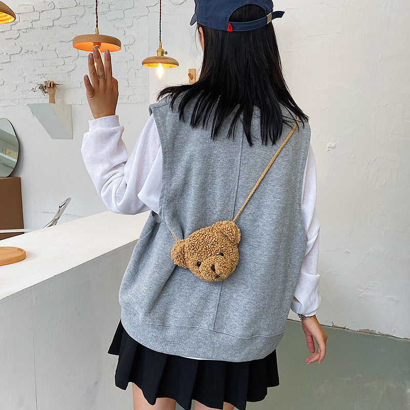 Cartoon Soft Cute Single Shoulder Plush Bag - PryTheory