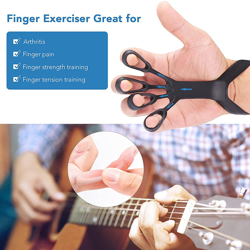 Silicone Grip Device Finger Exercise Stretcher Arthritis Hand Grip Trainer Strengthen Rehabilitation Training To Relieve Pain - PryTheory
