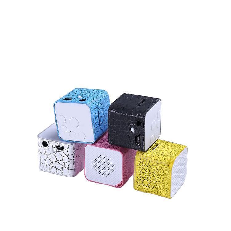 Mini Card Water Cube Colorful Lights External Mp3 Player. - PryTheory
