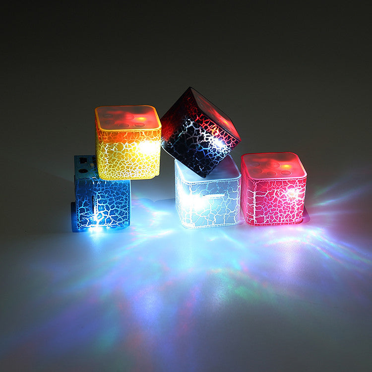 Mini Card Water Cube Colorful Lights External Mp3 Player. - PryTheory