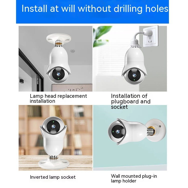Dual Band Outdoor Night Vision High-definition Light Bulb Monitoring Wireless