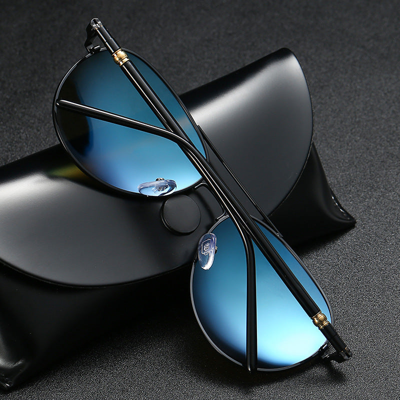 Polarized Sunglasses Men's Metal Sunglasses Color Film Sunglasses - PryTheory