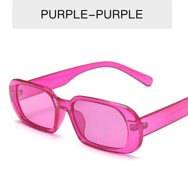 Retro Small Frame Sunglasses Female Candy Color Colorful Fashion Sunglasses - PryTheory