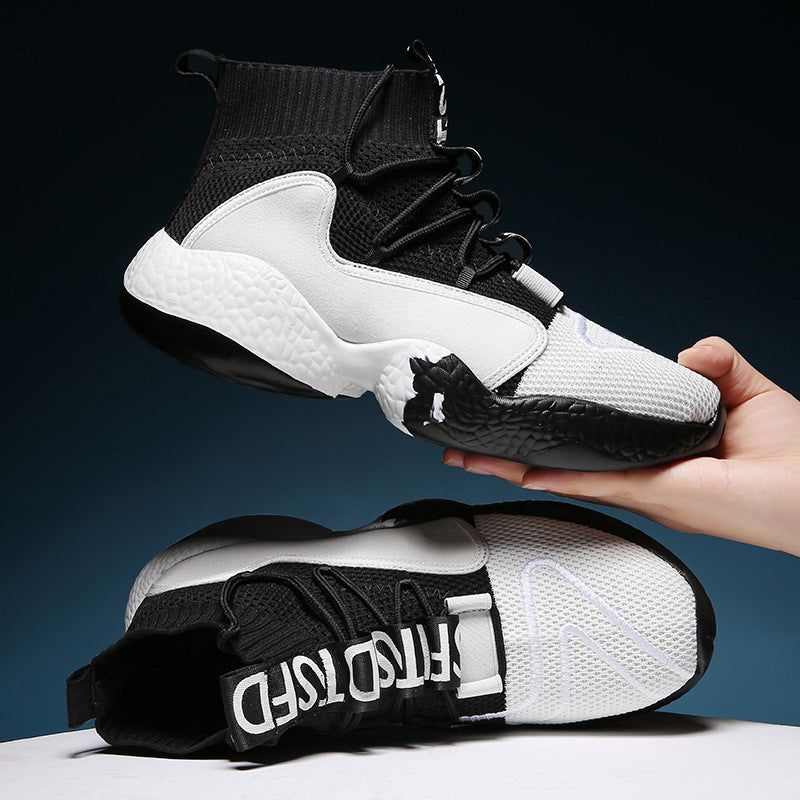 Flying Knit High-Top Shoes - PryTheory