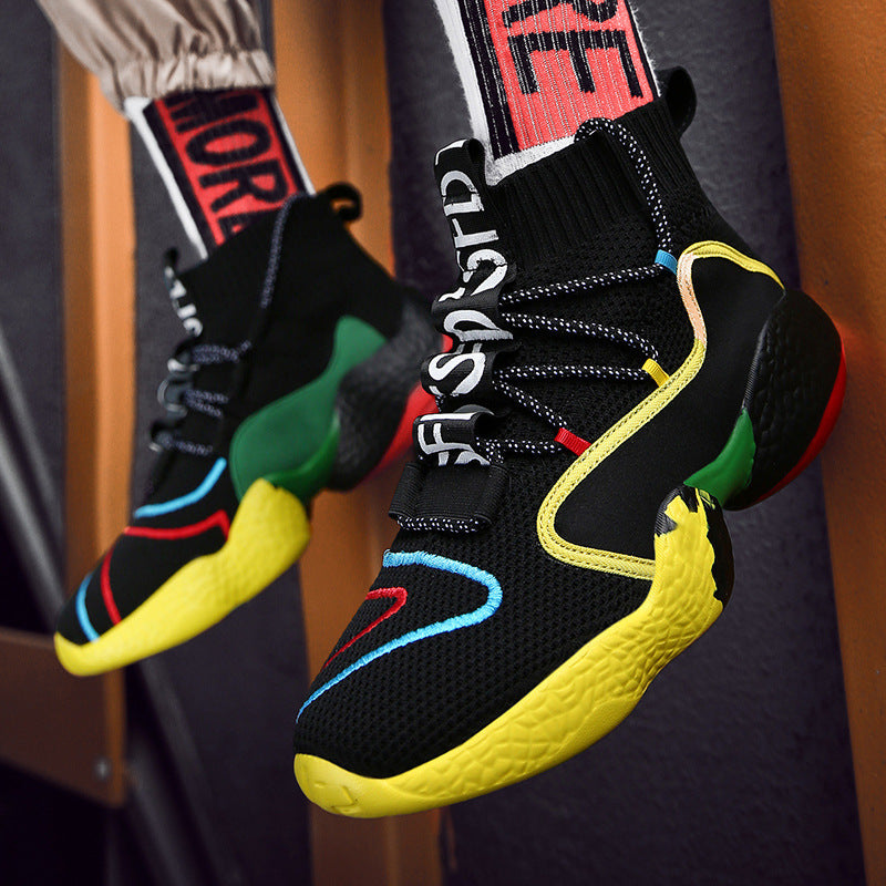 Flying Knit High-Top Shoes - PryTheory