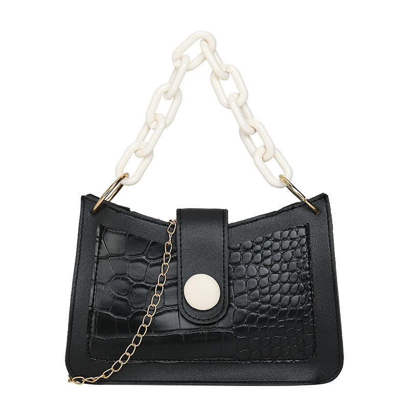 Fashion Stone Pattern Shoulder Handbag - PryTheory