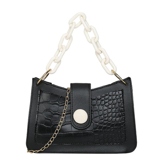 Fashion Stone Pattern Shoulder Handbag - PryTheory