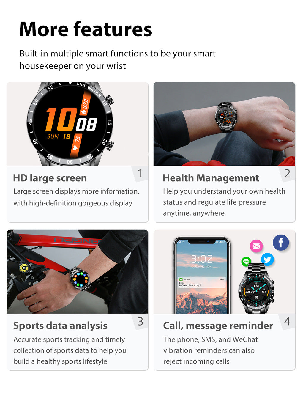 Lige's Upgrade Smart Wearable Watch. - PryTheory