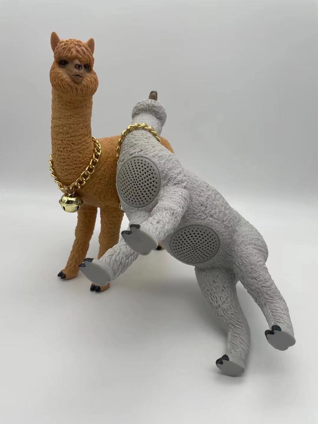 Cartoon Alpaca Card FM Radio/ Wireless Subwoofer Sound Box For PC Computer Audio Center. - PryTheory
