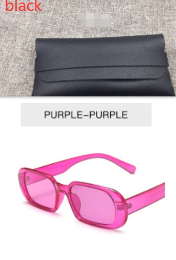 Retro Small Frame Sunglasses Female Candy Color Colorful Fashion Sunglasses - PryTheory