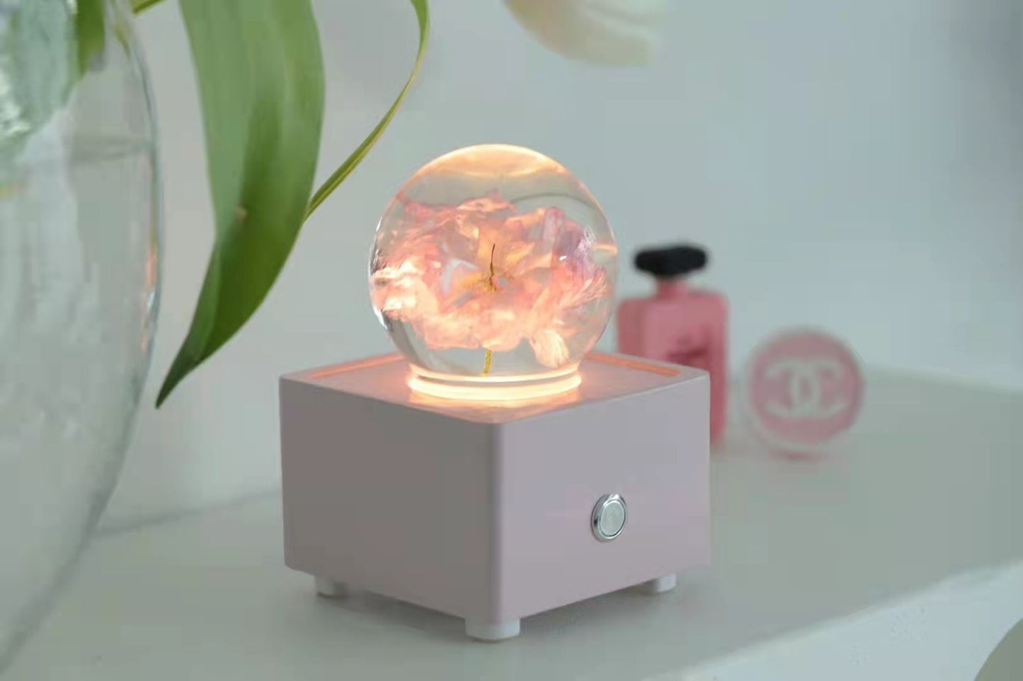 Resin Crystal Ball Cherry Blossom Bluetooth Speaker - PryTheory