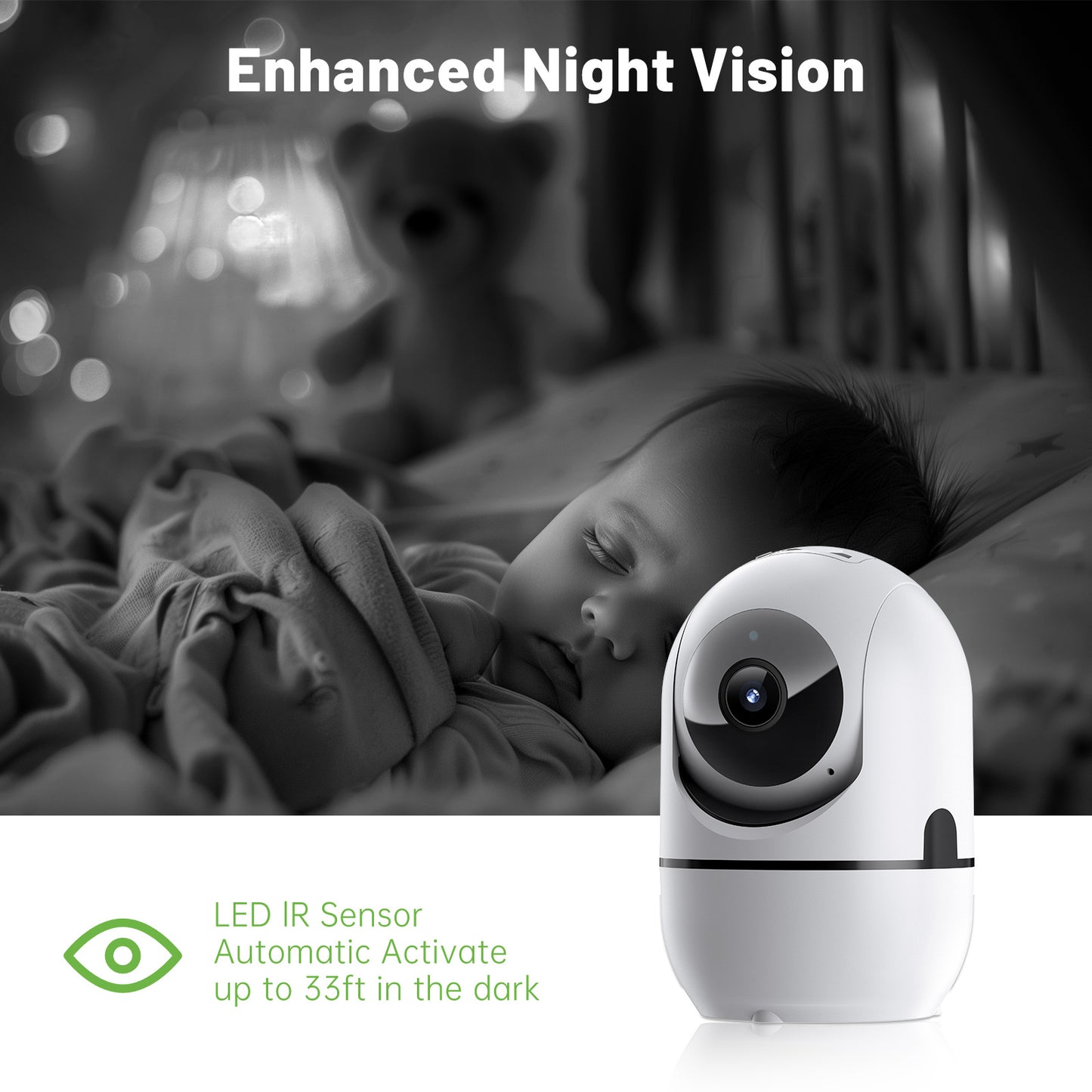2-way Video Call PTZ WIFI Security Cam