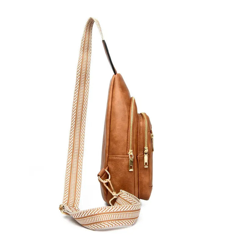 Leather Crossbody Handbag. - PryTheory