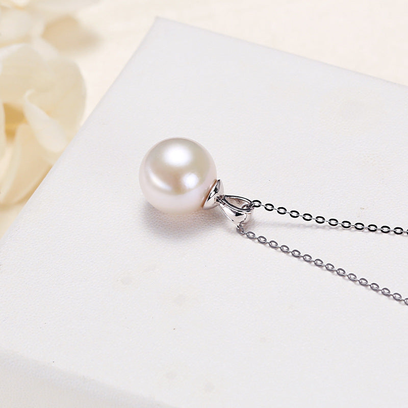 S925 Silver Freshwater Pearl Necklace. - PryTheory