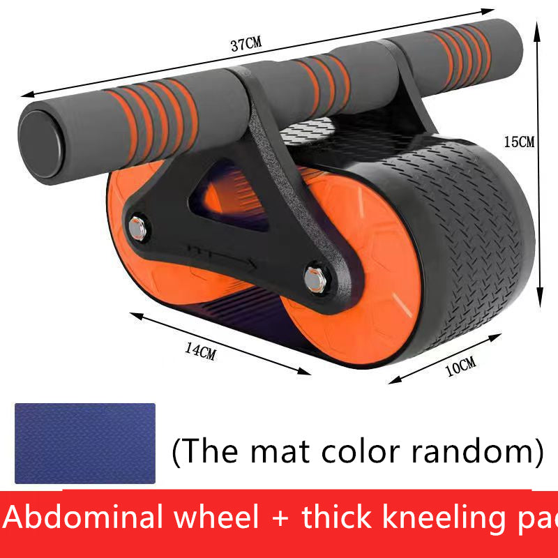 Double Wheel Abdominal Exerciser Women Men Automatic Rebound Ab Wheel Roller Waist Trainer Gym Sports Home Exercise Devices - PryTheory