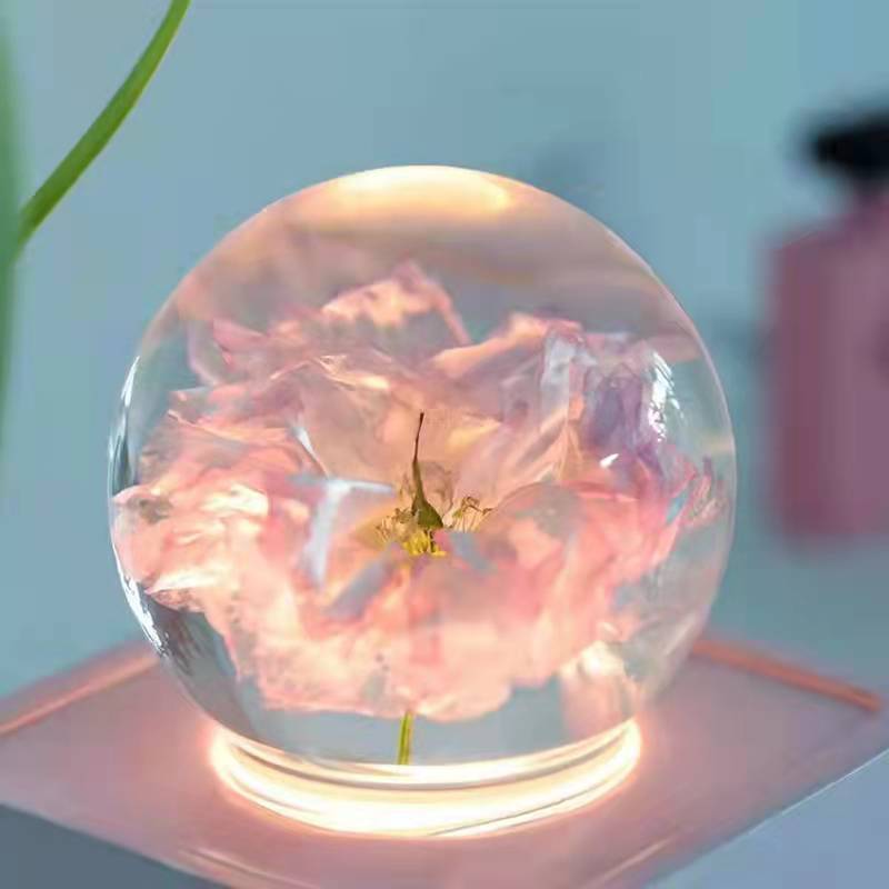 Resin Crystal Ball Cherry Blossom Bluetooth Speaker - PryTheory