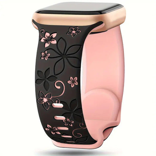 *Two-tone Silicone Strap Bauhinia