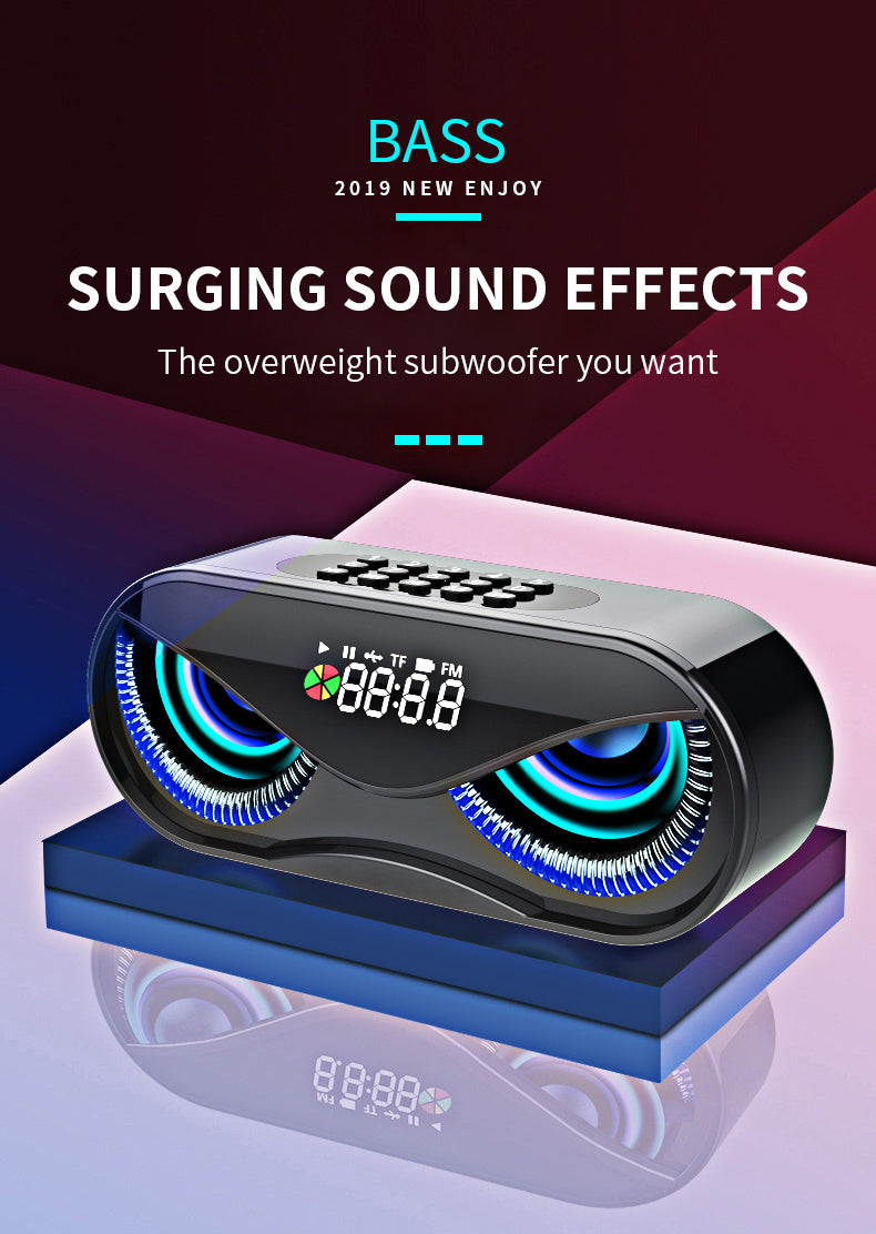 Colorful Lights/Dual Speakers/ Digital Buttons/ Bluetooth Speaker. - PryTheory