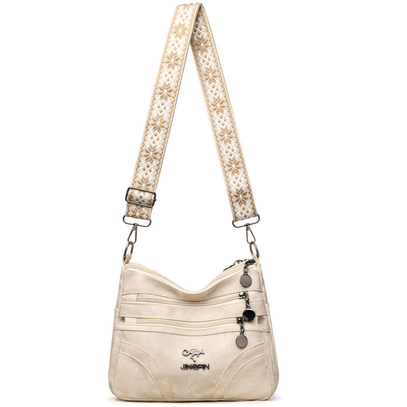 One-shoulder Soft Leather Tote All-match Women's Bag For The Middle-aged - PryTheory