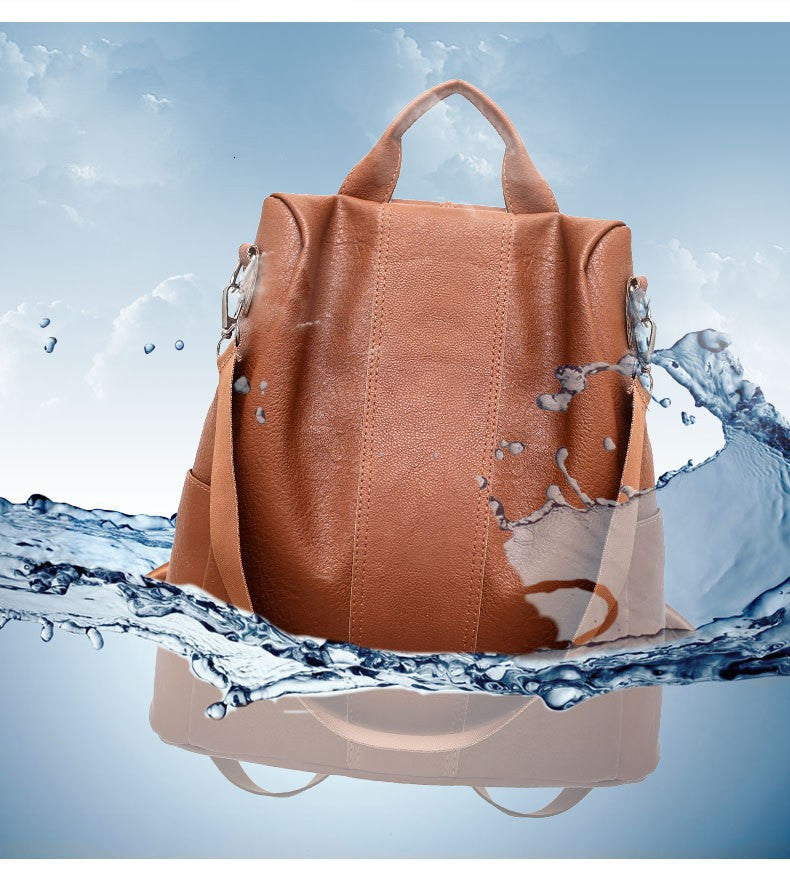 'Solid Color Large Capacity Backpack - PryTheory