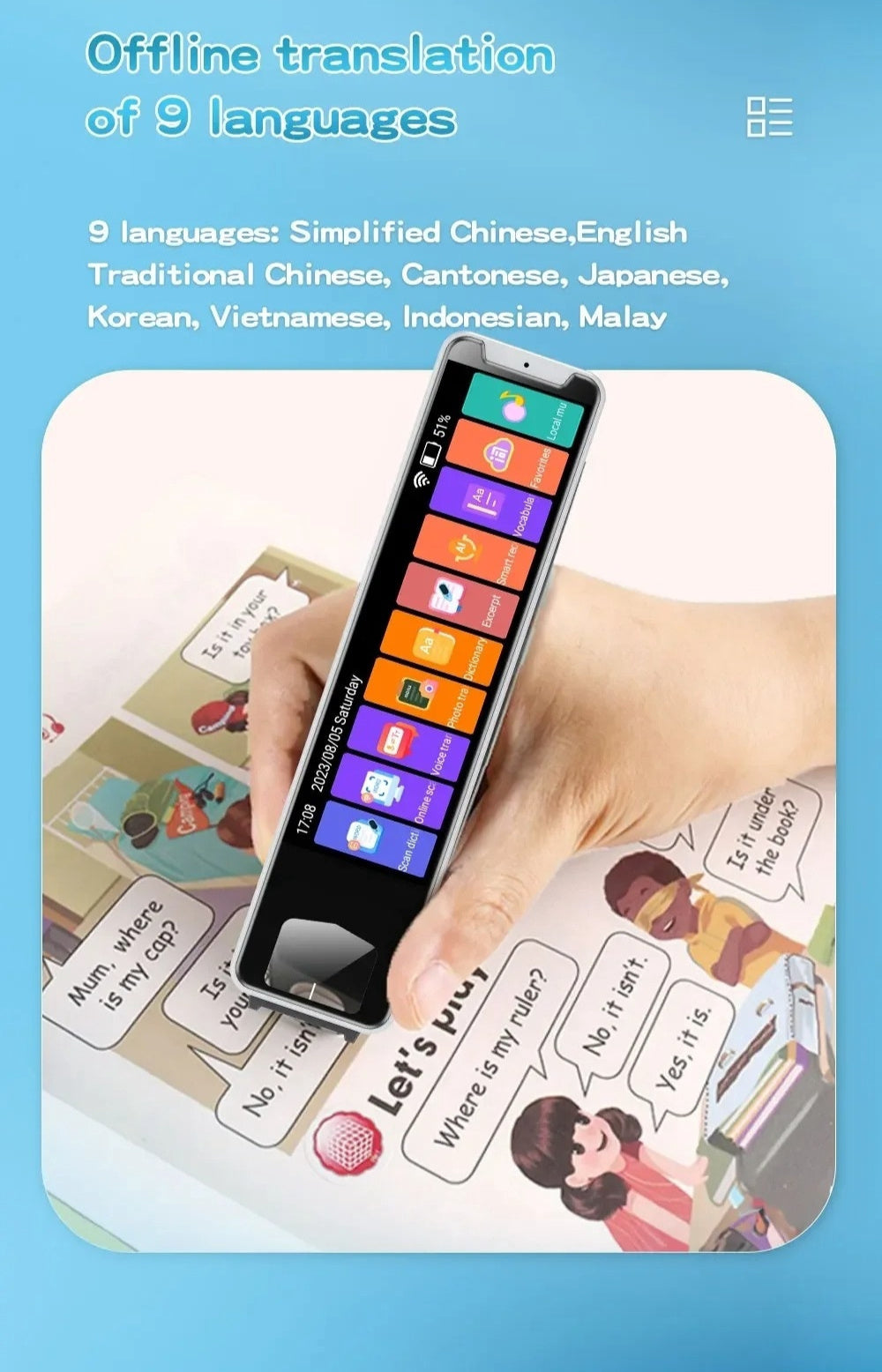 Multi-language Scanning Pen Translating Machine - PryTheory