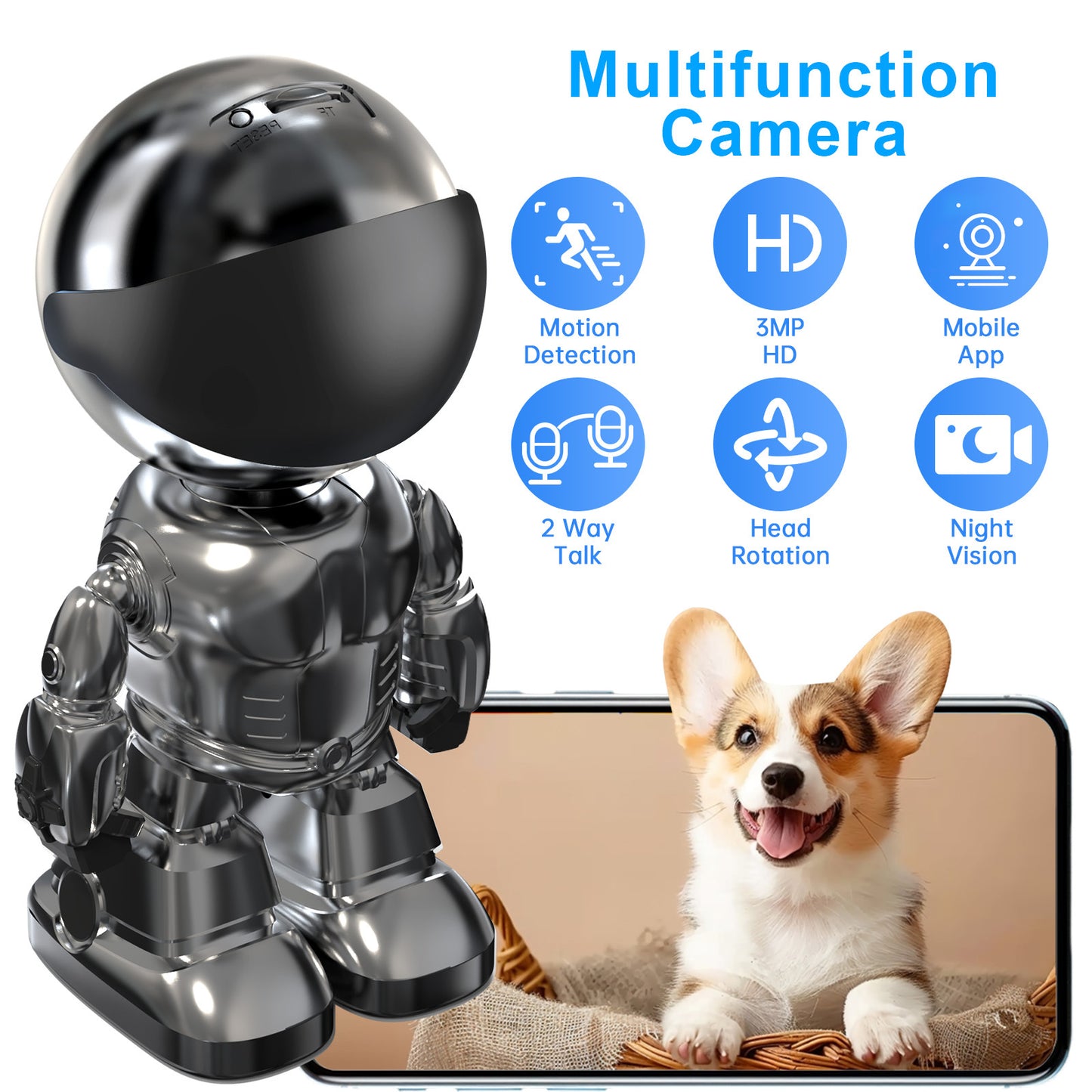 *SMART ROBO CAM 3MP IP