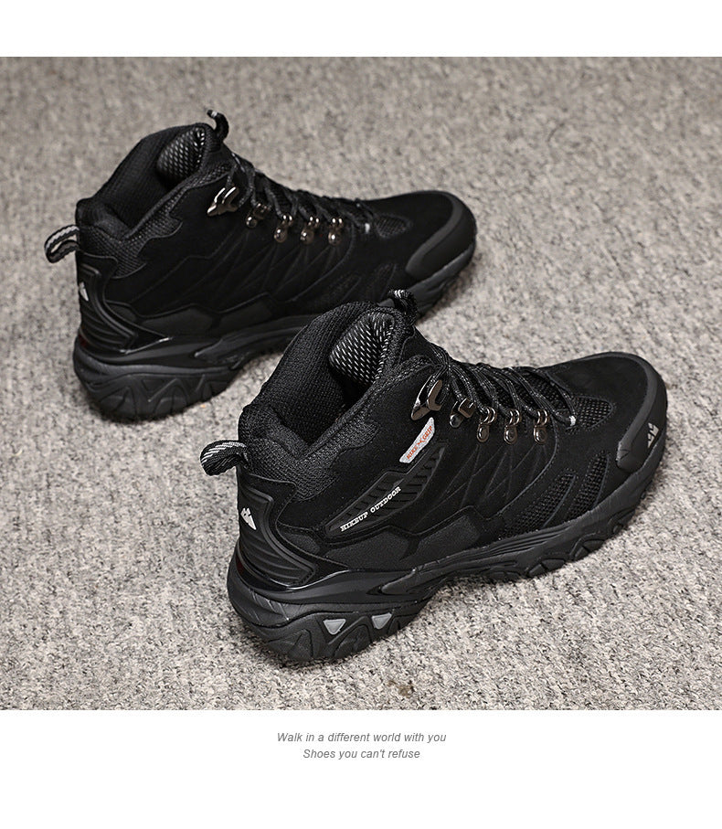 Outdoor Leisure Sports High-top Waterproof Non-slip Men's Hiking Shoes