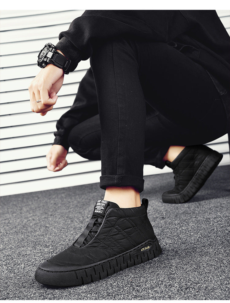 High-top Cotton Shoes Men's Outdoor Cold-resistant Waterproof Non-slip. - PryTheory