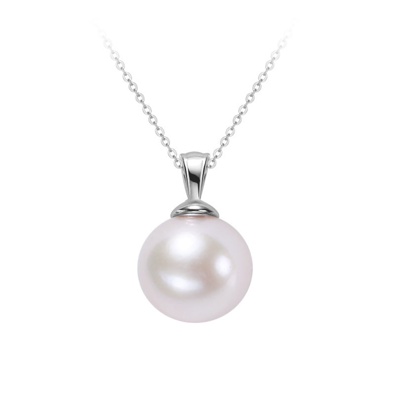 S925 Silver Freshwater Pearl Necklace. - PryTheory