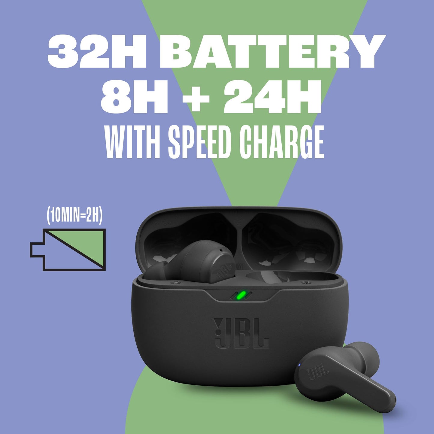 JBL Vibe Beam - True Wireless JBL Deep Bass Sound Earbuds (Bluetooth 5.2).