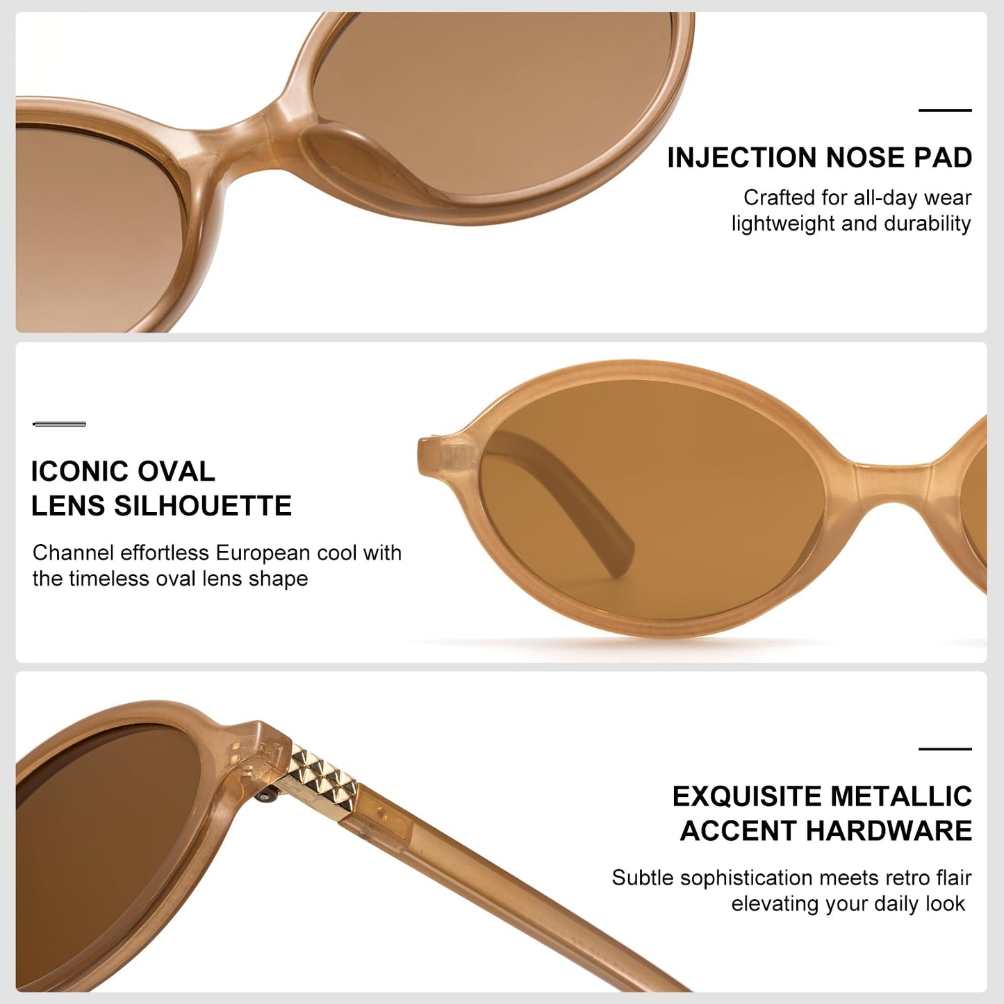 Retro Oval Sunglasses