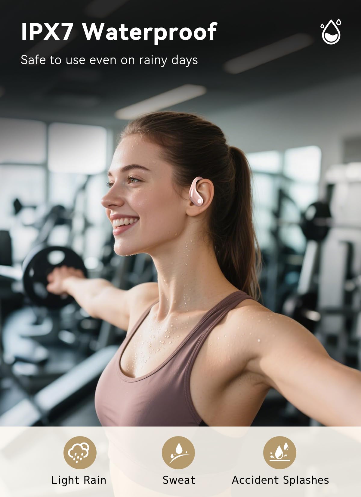 Wireless Earbuds (ENC Noise Cancelling with Multifunctional Touch Screen & Bluetooth 5.4).