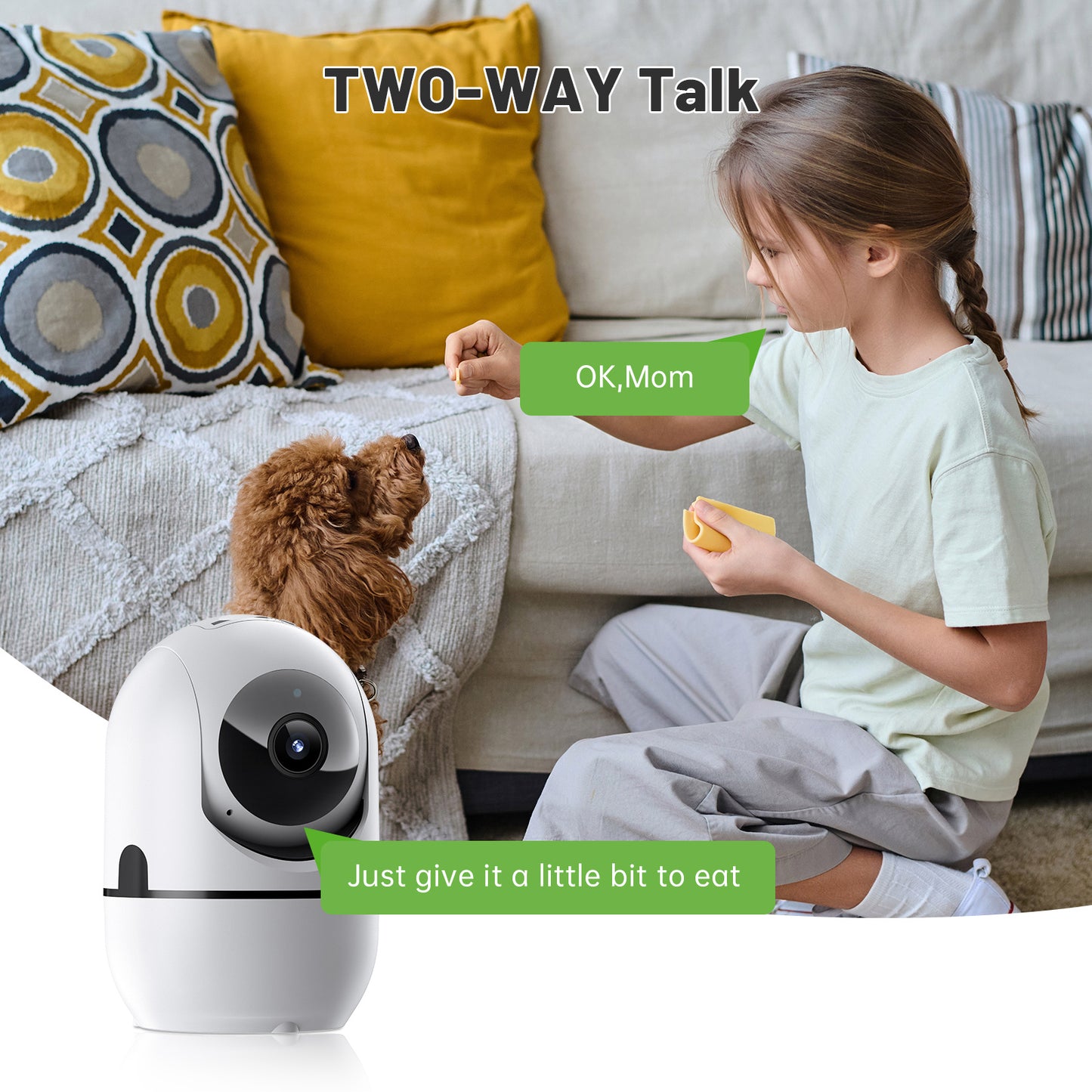 2-way Video Call PTZ WIFI Security Cam