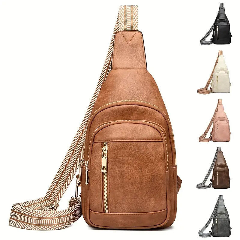 Leather Crossbody Handbag. - PryTheory
