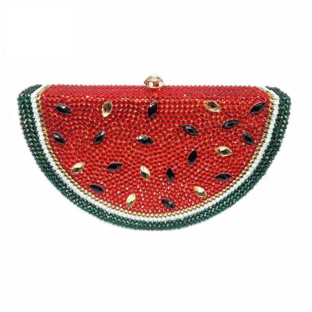 Dinner Party Pack Watermelon Flat Bottom Drill Banquet Pack Hand Hold Bag - PryTheory