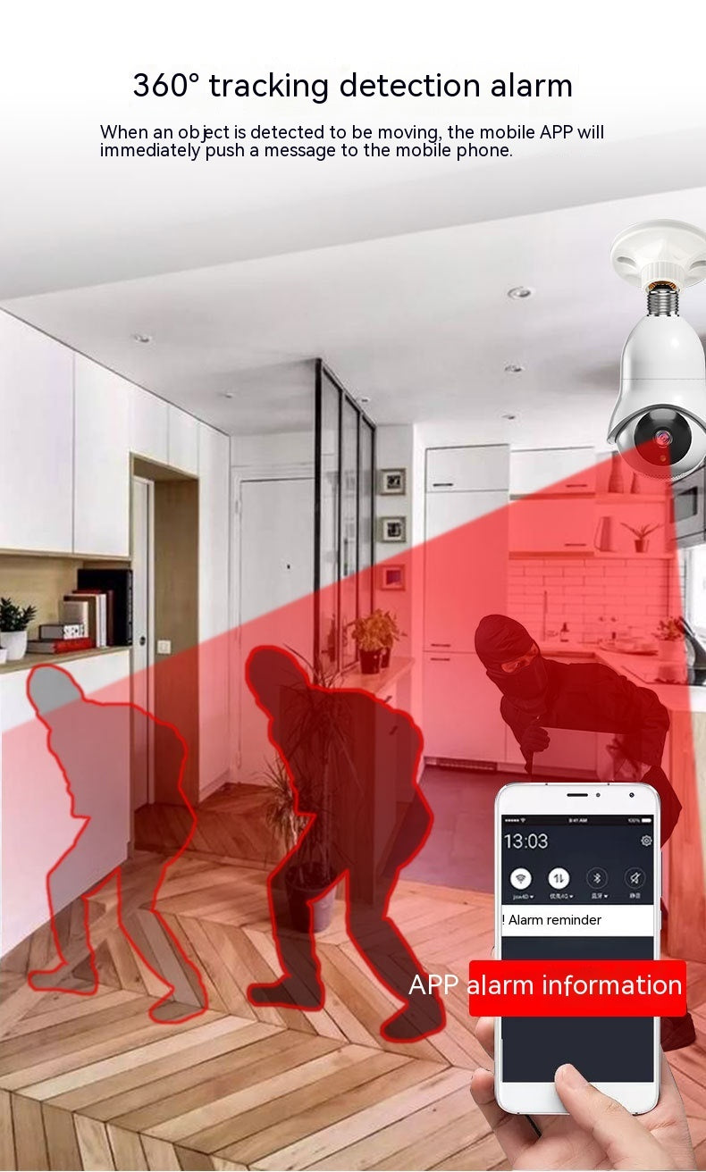 Dual Band Outdoor Night Vision High-definition Light Bulb Monitoring Wireless