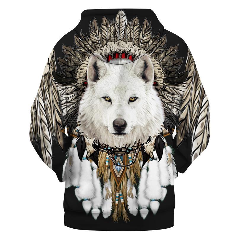 Men's Casual Loose 3D Digital Printed Hoodie