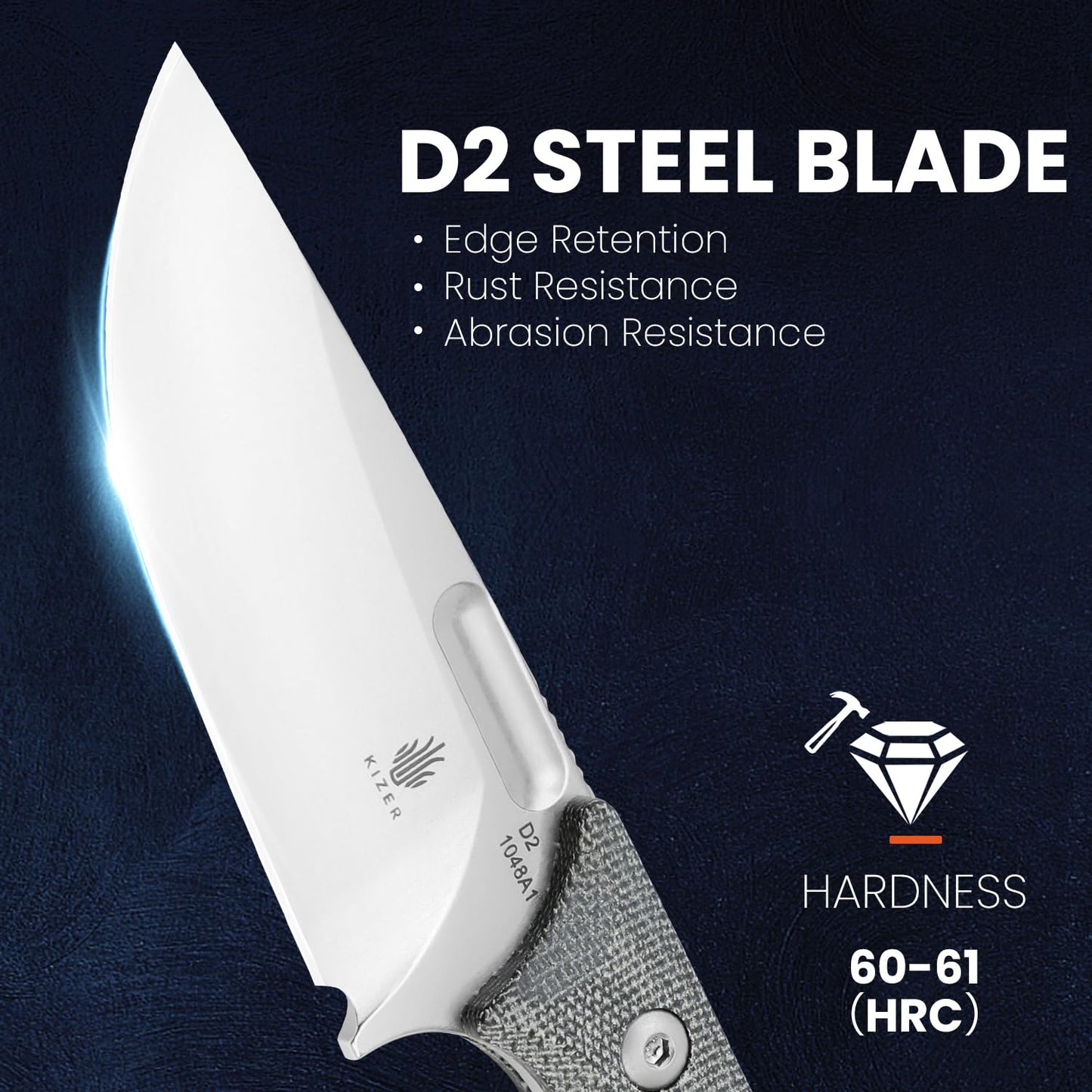 Kizer Cabox Fixed Blade Knife 1048A3