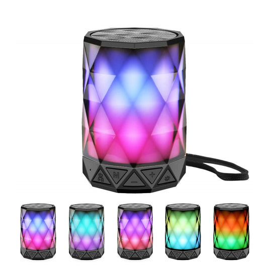 *LFS Portable Bluetooth Speakers, Night Light Waterproof, Lightweight Portable Speakers for Travel, Pool, Beach, Biking, Kayak, Gifts for Kids, Women