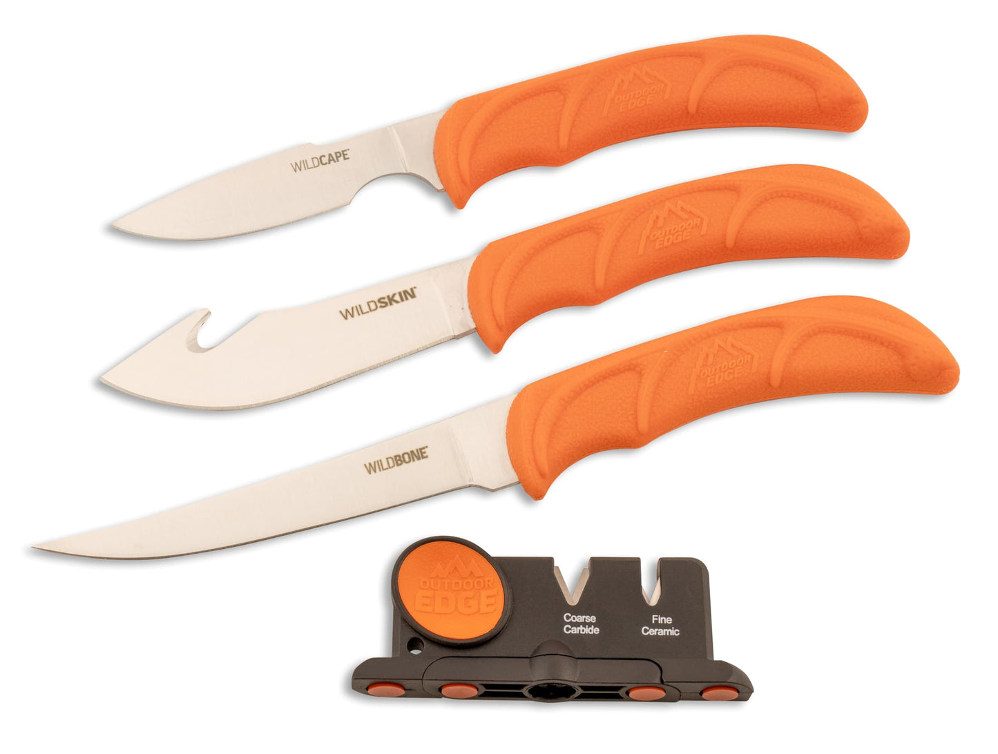 OUTDOOR EDGE WildLite - 6-Piece Field to Freezer Hunting & Game Processing Knife Set with Gut Hook Blade, Caping Knife - Hunting Knives for Gutting Deer with Case - Deer & Elk Accessories