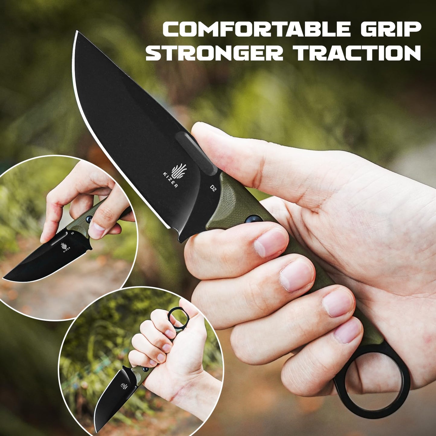 Kizer Cabox Fixed Blade Knife 1048A3