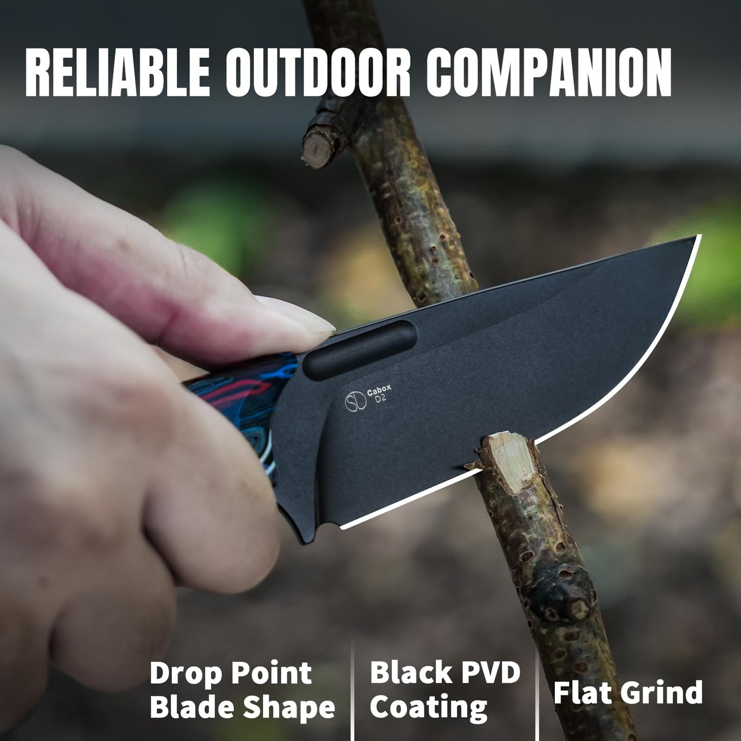 Kizer Cabox Fixed Blade Knife 1048A3
