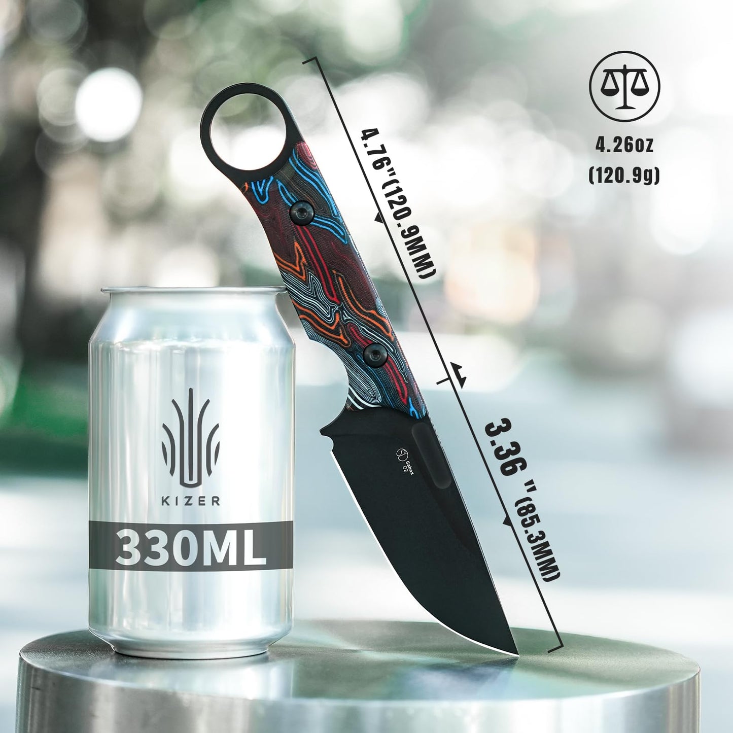 Kizer Cabox Fixed Blade Knife 1048A3