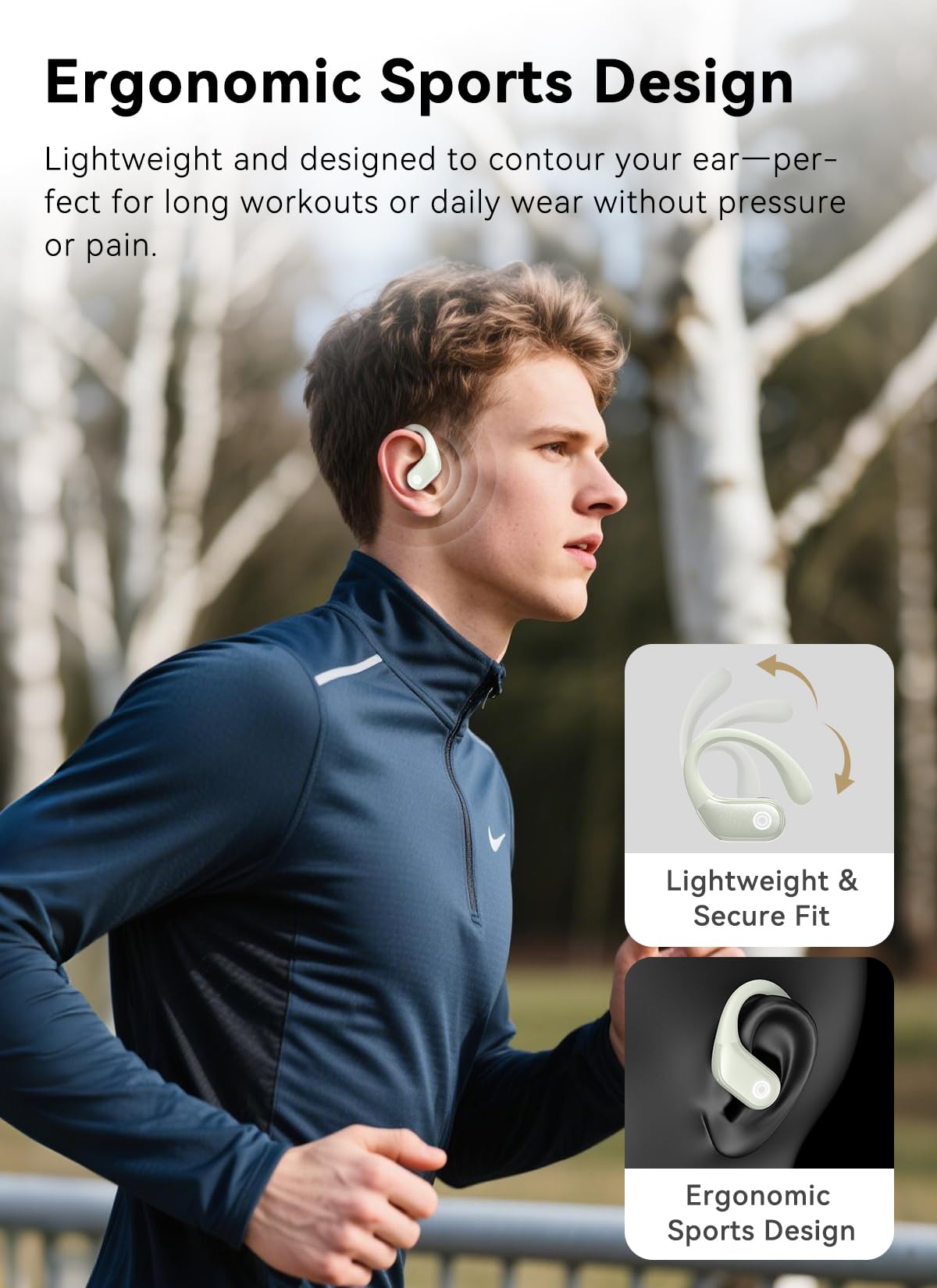 Wireless Earbuds (ENC Noise Cancelling with Multifunctional Touch Screen & Bluetooth 5.4).