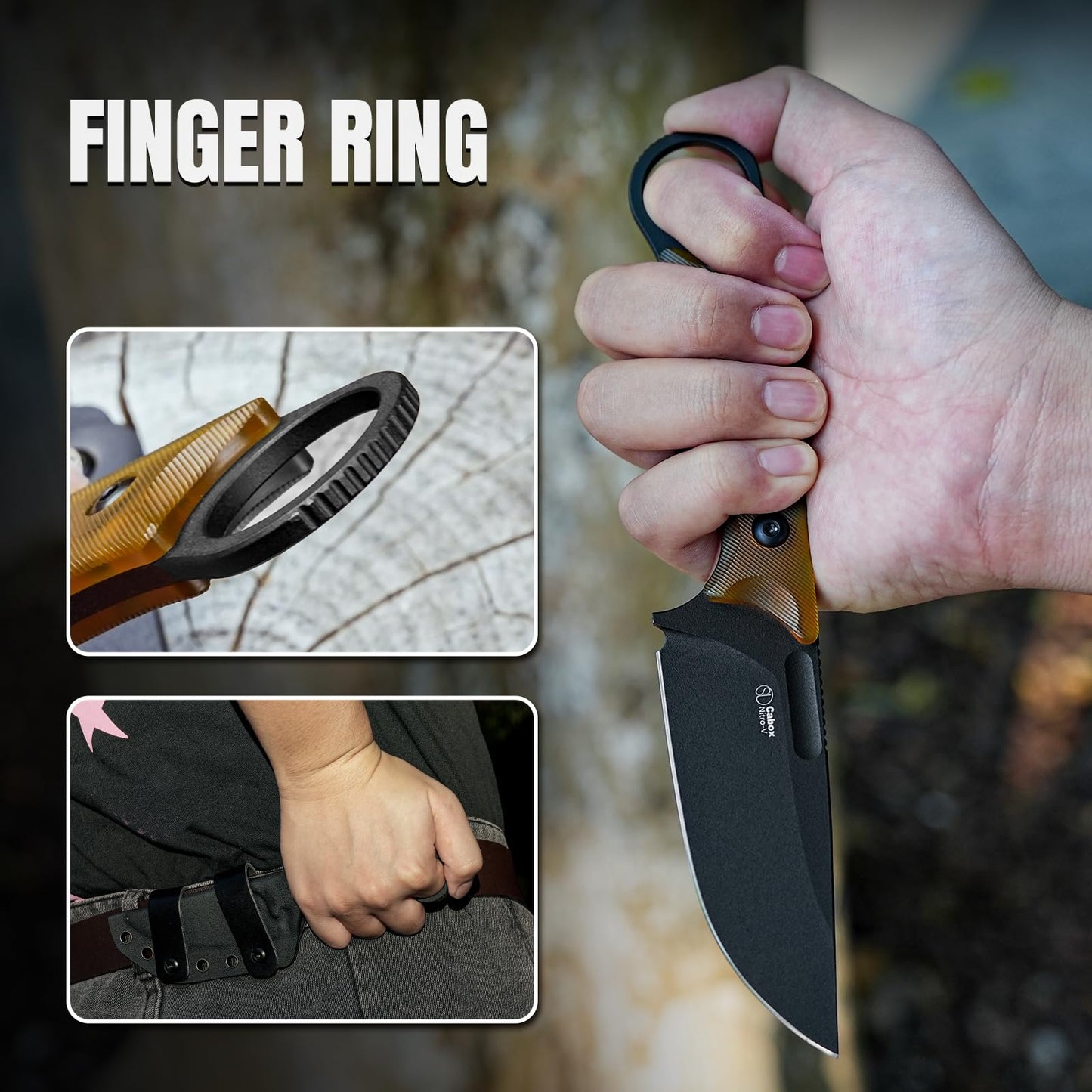 Kizer Cabox Fixed Blade Knife 1048A3