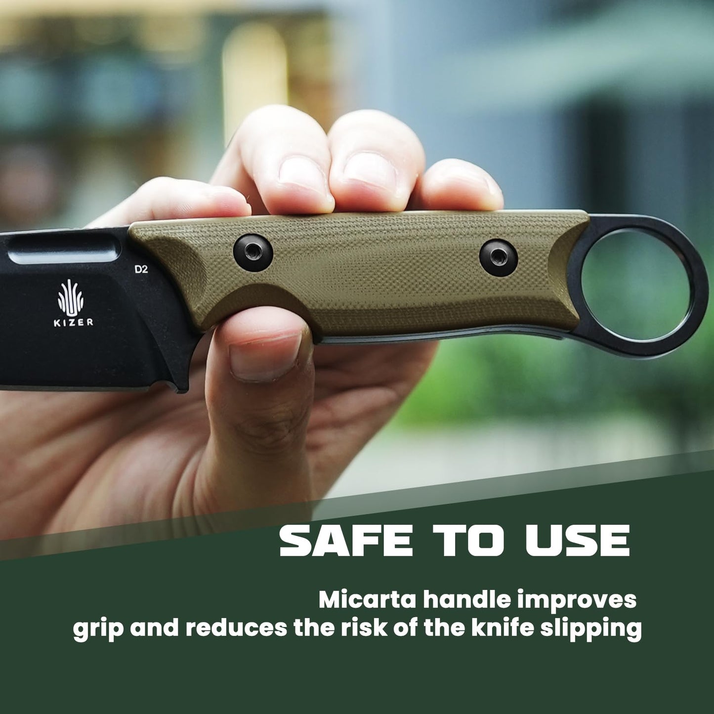 Kizer Cabox Fixed Blade Knife 1048A3
