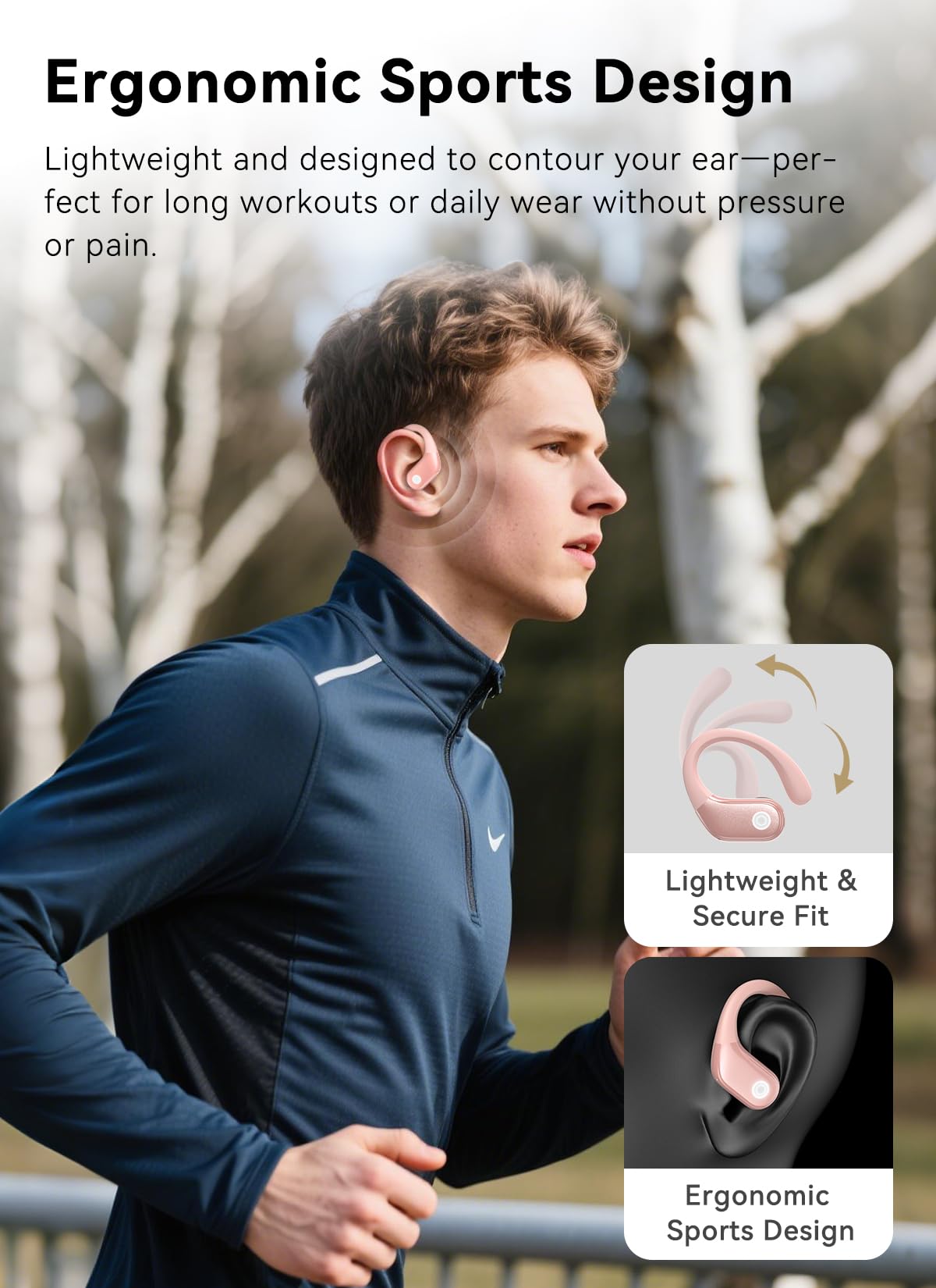 Wireless Earbuds (ENC Noise Cancelling with Multifunctional Touch Screen & Bluetooth 5.4).