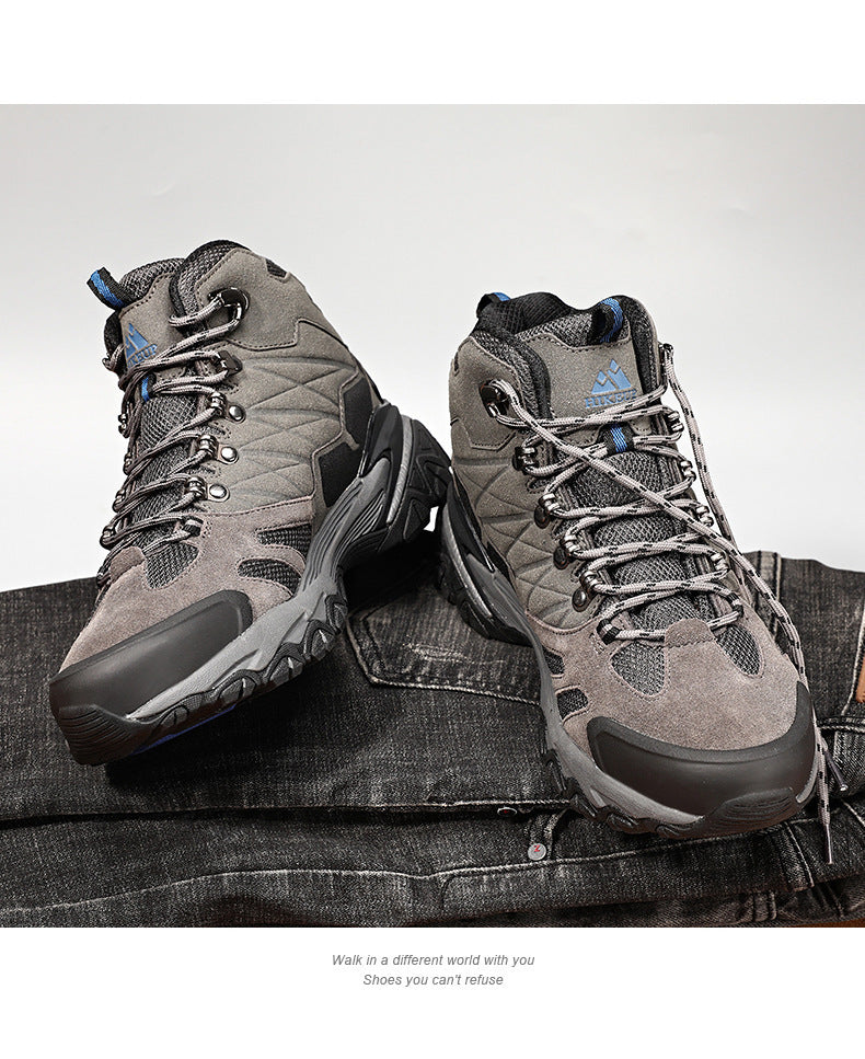 Outdoor Leisure Sports High-top Waterproof Non-slip Men's Hiking Shoes