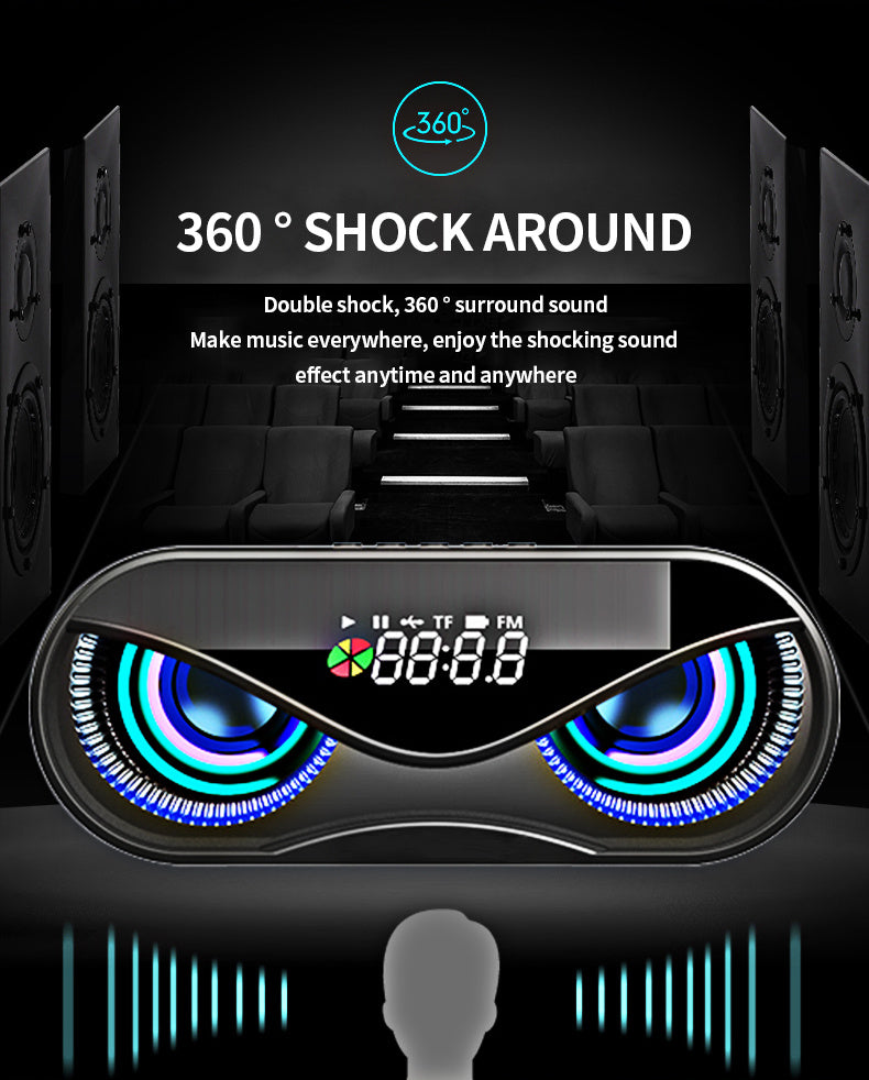 Colorful Lights/Dual Speakers/ Digital Buttons/ Bluetooth Speaker. - PryTheory