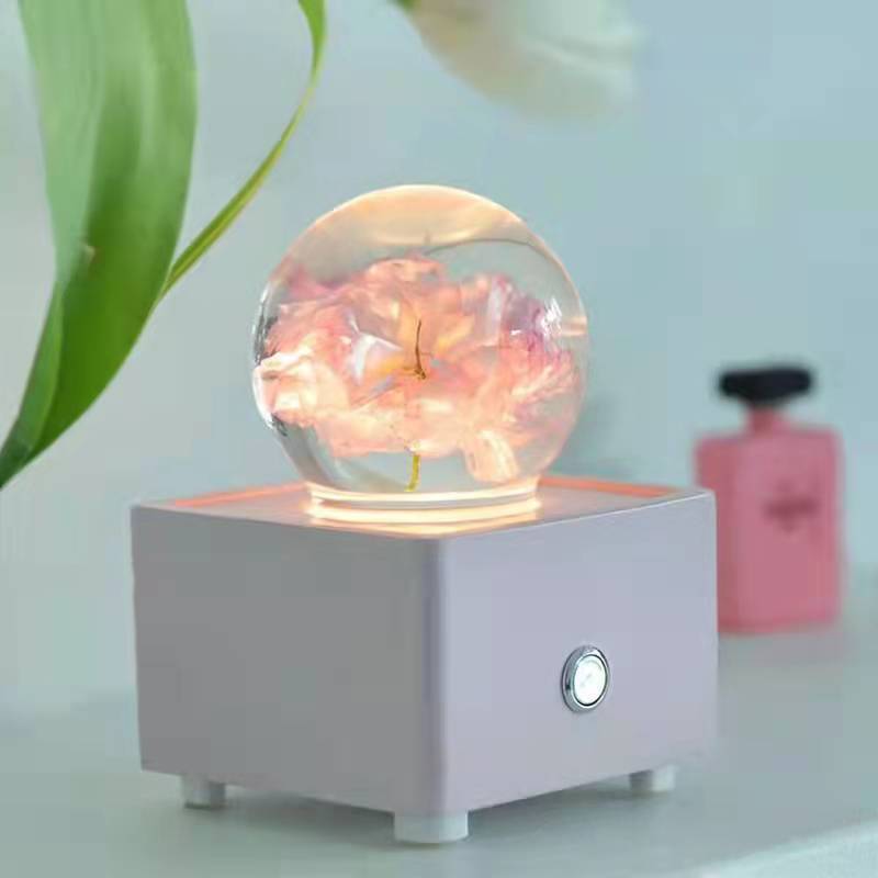 Resin Crystal Ball Cherry Blossom Bluetooth Speaker - PryTheory